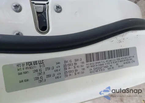 2015 Dodge Journey R/T z USA, uszkodzony, nr VIN 3C4PDDEG2FT740824